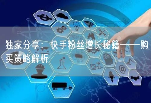 独家分享：快手粉丝增长秘籍——购买策略解析